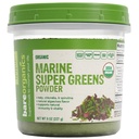 BareOrganics 해양 슈퍼 그린 파우더 - USDA 유기, Vegan, Gluten-Free, Non-GMO, BPA-Free, Superfood Powder with Organic Kelp, Spirulina & Chlorella - 8 oz