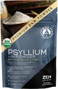 유기 Psyllium Husk 분말 - 프리미엄 인디언 자연적인 수용성 섬유 보충교재, 자연적인 Laxative, 완벽한 콜론 Cleanser & 몸 Detox - 글루텐 자유로운, Vegan & Keto 친절한 (8oz)