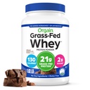 Orgain Whey Protein Powder, Creamy Chocolate Fudge - 21g Grass Fed Dairy Protein, 5g BCAAs, 4g Prebiotic Fiber, 추가 설탕 없음, 추가 된 호르몬 없음, 글루텐 프리, 고셔, 쉐이크 및 스무디 용 - 1.82lb