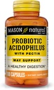 Pectin 캡슐을 가진 Mason 자연적인 Acidophilus, 소화한 원조 - 100 Ea