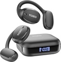 TOZO OpenEgo Open Earbuds Bluetooth 헤드폰, 귀 걸이, 디지털 표시 장치, 32 EQ 형태, 명확한 외침, 안락한 착용, 운영하는 운동 검정을 위한 땀 증거를 가진 80Hrs Playtime 무선 Earbuds