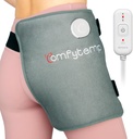 Comfytemp Hip Hip Hip Sciatica Pain Relief Hip Brace, 엄마 여성 아내 남성을위한 크리스마스 생일 선물, 낮은 뒤 Thigh Buttock 전기 FSA Eligible HSA 열 패드 핫 물리 치료 (S / M)