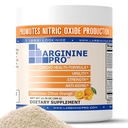 L-Arginine PRO | 5,500mg L-Arginine Plus L-Citrulline 1,100mg 오렌지 분말 음료 혼합 보충 증가 된 질소 산화물 생산