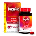 EPA/DHA, Astaxanthin & Phospholipids를 가진 MegaRed 매우 힘 1000mg Omega-3 Krill 기름 보충교재, 물고기 기름 aftertaste 지원 심장, 뇌, 합동 및 눈 건강, 60 조사 Softgels.