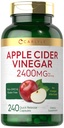 Carlyle Apple Cider Vinegar 캡슐 | 2400mg | 240 Count | Non-GMO, 글루텐 프리 보충교재