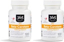 전체 식품 시장의 365, 베타 카로틴 건조 15000 MCG, 100 개 (팩 2)