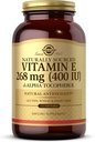 Solgar 비타민 E 268 mg (400 IU) - 250 Softgels - d 알파 Tocopherol로 Naturally-Sourced 비타민 E - 글루텐 무료, 낙농 무료 - 250 서빙