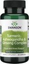 Swanson Full Spectrum Turmeric Ashwagandha & Ginseng Complex 60 캡슐
