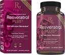 예비 품목 아름다움 Resveratrol Plus+ 500 mg - Immune 체계를 위한 Quercetin를 가진 급속한 방출 Resveratrol 캡슐, 뇌 건강 & 세포질 건강 - 글루텐 자유로운 & Vegan - 30의 Veggie 캡슐