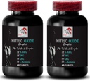운동 보충제 - NITRIC OXIDE BOOSTER - 질화물, 남성, 신체 활동, 힘 지원, 전력 부스트, A-AKG, 근육 지원 2 병 120 정제를위한 산화 질소 보충