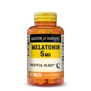 Mason 자연적인 Melatonin B6 & 칼슘, 자연적인 잠 원조를 가진 5 mg는, 나머지 잠, 60의 정제를 지원합니다