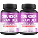 Elderberry, Turmeric Curcumin 및 More와 Soursop Graviola 캡슐 - 4 개월 공급을위한 120 캡슐 (팩 2)