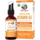 MaryRuth Organics Vitamin D USDA Organic | VIT D3 Liquid | 설탕 무료 | 성인용 액체 VIT D 스프레이 면역 지원 | 뼈 건강|비건 | 글루텐 프리 | 비 GMO | 30 인분