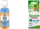 팔 & 망치 단순히 Saline Nasal 살포 4.5oz & beano는 가스 기복 정제 12 조사를 이동하기 위하여