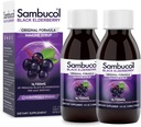 Sambucol 검정 Elderberry Syrup - Sambucus Elderberry Syrup, 까만 Elderberry 액체, 아이와 성인, 높은 산화 방지제, 글루텐 자유로운을 위한 면역성이 있는 지원 - 본래 공식, 4 Fl Oz, 2 팩