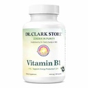 클라크 비타민 B1 Thiamine 400mg 보충교재 - 건강한 신경 체계 & 에너지 대사를 위한 Thiamine B1 보충교재, 글루텐 자유로운 글루텐 - 100 젤라틴 캡슐