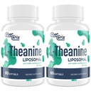 Liposomal L-Theanine 500mg의 GABA 200mg & 마그네슘 100mg의 Calm, Relaxation & 초점, 글루텐 자유로운 - 120의 캡슐을 위한 여분 힘 보충교재와 Complex