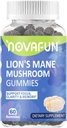 Lion 's Mane Mushroom Gummies - 1000mg for Focus & Cognitive Support, 채식 및 글루텐 프리, 혼합 베리 맛, 60 카운트