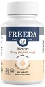 FREEDA Biotin 10,000 mcg – Kosher Hair, Skin & Nails Supplement – 머리 성장 & 강한 못을 위한 높 순수성 B7 – D-Biotin를 가진 Vegan 정제 – 100개의 작은 정제