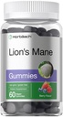 Horbäach Lion's Mane Supplement | 성인 60 Vegan Gummies | 비 GMO 및 글루텐 무료