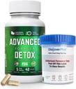Advanced Detox Cleanse, Detox Kit with Test Cup, Natural Detox & Cleanse with Milk Thistle, Licorice Powder 및 More, 여성과 남성, 42 캡슐, 1 팩