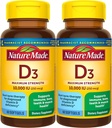 성격은 최대 힘 비타민 D3 10000 IU (250 mcg), 뼈, 이, 근육 및 면역 건강 지원, 60 Softgels, 60 일 공급을 위한 규정식 보충교재를 만들었습니다 - 2의 팩