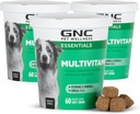 GNC Pets Essentials Dog Multivitamin Soft Chews, Bacon 맛의 Salmon Oil Dog Supplement, 면역 부스터 및 스킨 및 코트 지원 비타민 및 미네랄, 60 카운트 - 3 팩