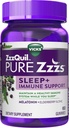 ZzzQuil 순수한 Zzzs 수면 + 면역 지원 멜라토닌 수면 보조 구미와 엘더베리, 아연, Chamomile, Lavender, & Valerian 뿌리, 거미 당 1mg, 60 ct