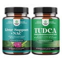 Liver Cleanse 및 고급 Bile Salt TUDCA 보충을 위한 NAC와 Liver Support Supplement의 번들