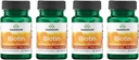 Swanson Biotin - Timed-Release 10,000 mcg 60 탭 (4 팩)