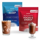 명상 모멘트 초콜릿 드림 & 카카오 Adaptogen 버섯 번들 | Sleep & Energy | 0 Sugar | 핫 초콜릿 & 커피 대안 | Reishi, Ashwagandha, Lion's Mane, GABA | 30 인분