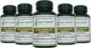 녹색 유기 보충교재 알파 Lipoic 산성 단지, ALA, 90의 VCaps 알파 Lipoic 산성 캡슐 (포장의 5)