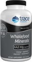 Trace Minerals Wholefood Minerals - 몸 & 두뇌 건강 지원 보충교재 - Wildflower Bee Pollen & Atlantic Kelp를 가진 음식 건강 보충교재 - 원조 Nerve 기능 & 소화 건강 - 180의 캡슐