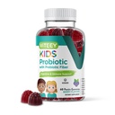 아이 플러스 프리 바이오 틱 섬유에 대한 Viteey Probiotic Gummies - 2 억 CFUs - 소화 건강, Gut 건강, 어린이 지원을위한 변비 완화 - Vegan, 젤라틴 무료 - Chewable Probiotic Berry 맛
