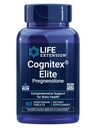Life Extension Cognitex® Elite Pregnenolone, sage, Blueberry, ashwagandha, phosphatidylserine, Advanced Formula, Attention, Focus, Memory, Gluten-Free, Non-GMO, 채식, 60 정제