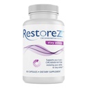 RestoreZ 체재 잠 (60의 캡슐) 자연적인 잠 보충교재 - 밤을 통해서 긴 나머지 잠을 유지하십시오 - 잠 원조를 형성하는 non-Habit