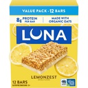LUNA Bar - LemonZest flavor - 글루텐 무료 스낵 바 - Non-GMO - Protein Bar - 유기 귀중품으로 만든 - Value Pack (12 팩)