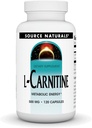 Source Naturals L-Carnitine 500mg for Metabolic Energy - 120 캡슐