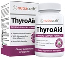 ThyroAid #1 Thyroid 지원 보충교재 | Iodine (Kelp)를 가진 자연적인 초본 갑상선 공식, Ashwagandha, L-Tyrosine & 더 많은 | 지원 갑상선 건강 & 에너지 수준 | 60의 캡슐