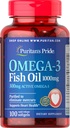 Puritans Pride Omega-3 물고기 기름 1000 Mg, 100 조사