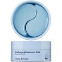 다크 서클을위한 눈 패치의 TEREZ & HONOR - Caffeine, Hyaluronic 산, Niacinamide - Undereye Brightening, Hydrating, Anti-Wrinkle & Cooling이있는 60 한국 하이드로젤 마스크