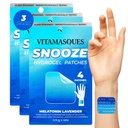 성인을위한 Vitamasques 수면 패치, SnoozeMe Wellness Hydrogel Patch (3-Pack) - Lavender, Melatonin, & Valerian Root - Cruelty-Free, 한국어 피부 관리 수면 패치