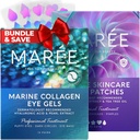 MAREE Eye Gels & Acne Сlearing 장치 번들 - Puffy Eyes 및 Dark Circles, Hydrocolloid Acne Therapy Device의 눈 젤 아래 - Marine Collagen & Hyaluronic Acid, Green Algae Extract & Tea Tree Oil