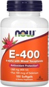 이제 식품 E-400 D-Alpha 혼합 Tocopherols, 268 mg (400 IU), 100 Softgels