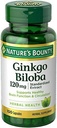 자연의 Bounty Ginkgo Biloba 120mg, 100 캡슐 (포장 4)