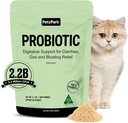 Cats & Kittens를위한 Probiotic - Cat Probiotic Powder for Hairball Prevention, Digestive Support, Immune Health, Prebiotics 및 Diarrhea Relief - 실내 Cats 및 Kittens - 60 Scoops에 적합