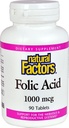 자연적인 요인 Folic 산 1 MG, 90 CT