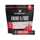 Wilderness Athlete - Energy & Focus | 여성용 에너지 부스터 & 남성용 에너지 음료 믹스 천연 카페인 - 저탄소, 제 설탕 에너지 음료 분말 - 30 서빙 에너지 음료 팩 (Wild Berry)