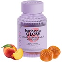 두껍게 머리를 위한 Lemme Glow 교원질 Gummies, 다콜라겐 펩티드, Biotin, 추적 무기물, 아연, 비타민 A, C & E, 낙농장 & 글루텐 자유로운, 복숭아 풍미, 60 ct를 가진 강한 못 & 건강한 피부.