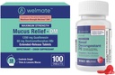 WELMATE 완전한 찬 & 알레르기 기복 장비: 최대 힘 Nasal Decongestant PE (200의 정제) & Mucus 기복 DM 1200mg Guaifenesin/60mg DXM (100 Ct) - 비 Drowsy Sinus, 기침 및 혼잡